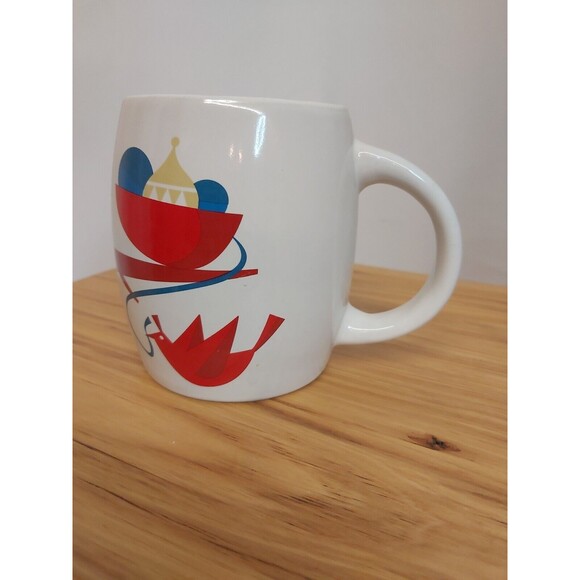 Starbucks Coffee Christmas Mug Partridge Bird Red Ornaments Tree  14 oz Cup - Picture 2 of 4